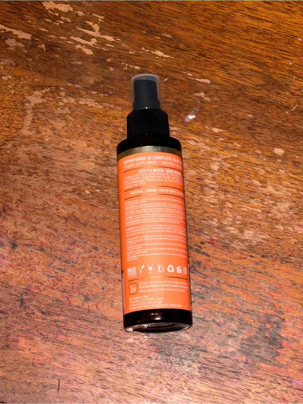 “Be Careful Love” Superfoods Make Waves Texture Spray - Himalayan Salt - Picture 2 of 2